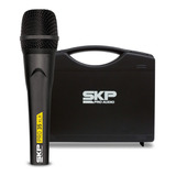 Microfone Com Fio De Mão Profissional Pro35 Xlr Skp C/ Cabo