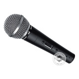 Microfone Com Fio Tsi 58sw Cardioide Xlr Com Cabo E Estojo Cor Preto