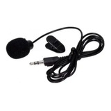 Microfone De Lapela Profissional Pc Notebook Celular Youtub Cor Preta