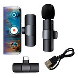 Microfone De Lapela Sem Fio Compativel iPhone Android E Pc