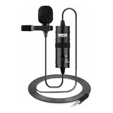 Microfone De Lapela Simples By-m1 Boya Preto