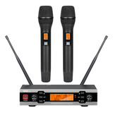 Microfone De Mão Duplo Sem Fio Uhf Dinâmico Tklbls K12