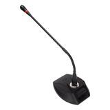 Microfone De Mesa Gooseneck Com Fio, Cabeça Xlr, Cabo De 6,3