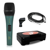 Microfone Dinâmico Arcano Platinum-s88 Com Fio Xlr-p10