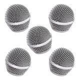 Microfone Dinâmico Globo Metálico Mxt - Kit Com 5 Unidades