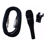 Microfone Dinâmico Vocal Superlux Tenlux Dm-100 Csr C/ Chave