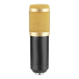 Microfone Hamy Bm-800 Condensador Cardioide Cor Preto/dourado