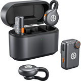 Microfone Hollyland Lark M2s Mini Combo Duo Sem Fio Preto