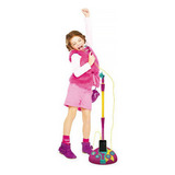 Microfone Infantil Com Pedestal - Karaokê Fabuloso Barbie -