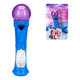 Microfone Infantil Com Som Princesa Frozen Meninas