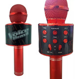 Microfone Infantil De Brinquedo Com Som De Verdade The Voice Cor Vermelho
