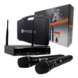 Microfone Kadosh K-412m Dinâmico + Maleta Pilha Recarregavel