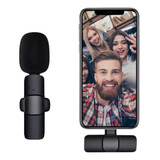 Microfone Lapela Sem Fio Compatível Android Usb C Type C
