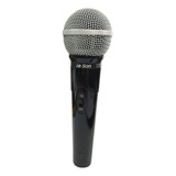 Microfone Leson Sm50 Vk Vocal Profissional / Cabo P10 Cor Preto