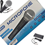 Microfone Profissional Com Fio 5 Metros + Bag + Suporte Xlr 