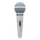 Microfone Profissional Le Son Mc200 Com Fio 3 Metros Prata