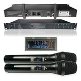 Microfone Sem Fio Arcano Bb-2 Rack Duplo De Mão Top Sj