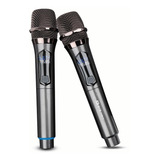 Microfone Sem Fio Byz D-mb-52 Par Recarregável Profissional
