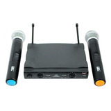 Microfone Sem Fio Duplo Jwl U585 Uhf Dinâmico Unidirecional
