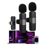 Microfone Sem Fio Duplo Lapela Profissional iPhone Android Cor Lightning ( iPhone )