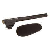 Microfone Shotgun Sennheiser Mke 600 Xlr Phantom Cor Preto