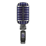 Microfone Shure Classic Super 55 Dinâmico Supercardióide Cor Prateado