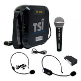 Microfone Tsi Super Voz Sv 30 Jumbo Amplificador De Voz