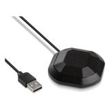 Microfone Usb De Conferência Portátil 360° Omnidirecional Co