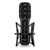 Microfone Vermelho X Xdm-100 Usb Dynamic Com Mixagem Virtual