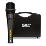 Microfone Vocal Profissional Cápsula Alemã Skp Pro35 Xlr Cor Preto