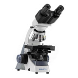 Microscopio Binocular Otica Finita Planacromatico Led 1000x Cor Azul 127/220v