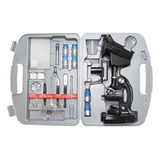 Microscópio Com Ampliação 300x 600x E 1200x - Bluetek 2xt Cor Preto