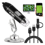 Microscópio Digital Usb Lente 1600x Zoom Celular Android Pc 