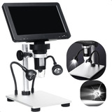 Microscópio Eletrônico Digital Zoom 1200x Usb 7 Lcd Hd Led