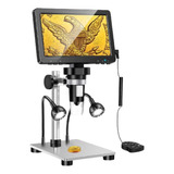 Microscópio Eletrônico Digital Zoom 1200x Usb 7 Lcd Hd Led