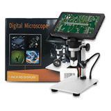 Microscopio Full Led 1080p Com Acessórios Zoom 1000x Bivolt
