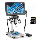 Microscópio Lcd 7 Full Hd 1080p Digital Portátil 1200x Zoom