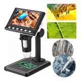 Microscópio Lcd Digital Aumento Zoom 1000x Mesa Laboratório
