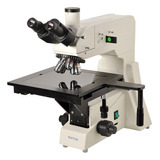 Microscópio Metalográfico Trinocular Plana Iluminação Led20w