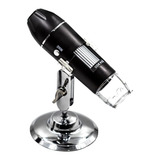 Microscópio Zoom 1600x Cam 2.0 Mp Profissional Digital Usb Cor Preto