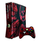 Microsoft Xbox 360 Slim 320gb Gears Of War 3 Limited Collector's Edition Cor Vermelho Y Preto