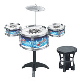 Minha Primeira Super Bateria 55cm Banquinho C/ Acess. - Zoop