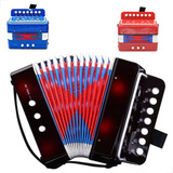 Mini Acordeon Infantil Mini Sanfona 7 Notas 10 Teclas