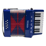 Mini Acordeon Infantil Sanfona Turbinho Gaita 8 Baixos 17tc