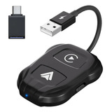 Mini Adaptador Carplay Android E Apple Auto Sem Fio Wi-fi Universal Carro Automático Wireless 2 Em 1 Conexão Rápida Tipo C Ai Caixa Inteligente Sistemas Marca Astreon