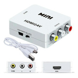 Mini Adaptador Conversor Hdmi Para Video 3rca 2av 1080p