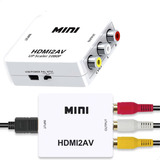 Mini Adaptador Hdmi Pr 2av Rca Audio Conversor Usb Tv Digita