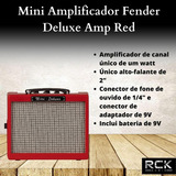 Mini Amplificador Fender Deluxe Amp Red