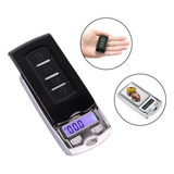 Mini Balança Digital 200g/0.01g Chaveiro Alarme Carro