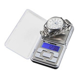 Mini Balança Digital Bolso Pocket Alta Precisão 0,1g A 500g Capacidade Máxima 3 Kg Cor Prateado
